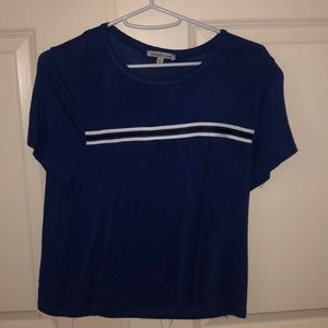 Charlotte Russe Royal Blue Stripped Shirt